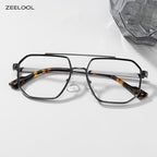 Zeelool Aviator Reading Glasses for Men, Metal Blue Light Blocking Readers Computer Eyeglasses Readers Autumn ZJGM892777-R