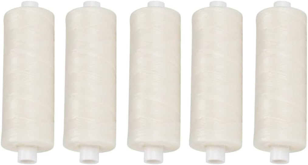 Dental Floss Refill 200 Yards Each, Shred-Resistant Durable Large Jumbo Mint Waxed Spool Floss Refill Bulk Pack with Green Translucent Dispenser (5-Pack)