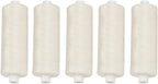Dental Floss Refill 200 Yards Each, Shred-Resistant Durable Large Jumbo Mint Waxed Spool Floss Refill Bulk Pack with Green Translucent Dispenser (5-Pack)
