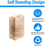 Reli. Brown Paper Bags | 500 Count | Paper Lunch Bags Ideal for Small Lunches and Crafts | Perfect for Sandwiches and Snacks