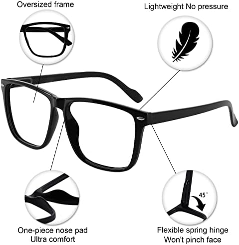OCCI CHIARI Oversized Reading Glasses Men Large Square Designer Readers 1.0 1.25 1.5 1.75 2.0 2.25 2.5 2.75 3.0 3.5