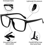OCCI CHIARI Oversized Reading Glasses Men Large Square Designer Readers 1.0 1.25 1.5 1.75 2.0 2.25 2.5 2.75 3.0 3.5