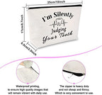 Dentist Gift Dental Gift for Women Makeup Bag Appreciation Presents for Dental Assistant Hygienist Cosmetic Bag Graduation Thank You for Her Birthday Retirement Keepsake Travel Cosmetic Pouch