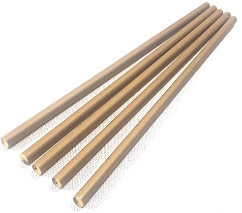 Weststone Brown Gold - 50pcs 6" (150mm) x 4.5mm Plastic Lollipop Sticks for Cake Pops or Lollipop Candy