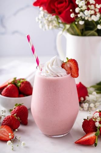 Bits N Things Strawberry Shake Smoothie Dessert and Beverage Flavoring Syrup | Kosher | 1 Gallon