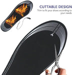 USB Heated Insoles Rechargeable Heating Insoles Multiple Sizes Electric Foot Warmer Mat for Camping, Fishing, Hiking