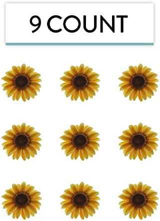 Global Sugar Art Sunflower Sugar Cake Flowers, 3 Count by Chef Alan Tetreault