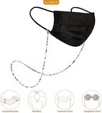 humlbird Mask Lanyard Eyeglasses Chain Healing Crystal Beaded Sunglasses Chains with Pearl for Women