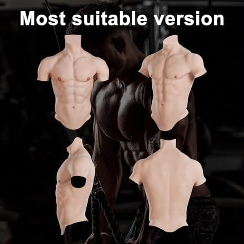 Silicone Muscle Chest Realistic Male Chest Plate Muscle texture Simulation skin silicone Muscle Chest Suit
