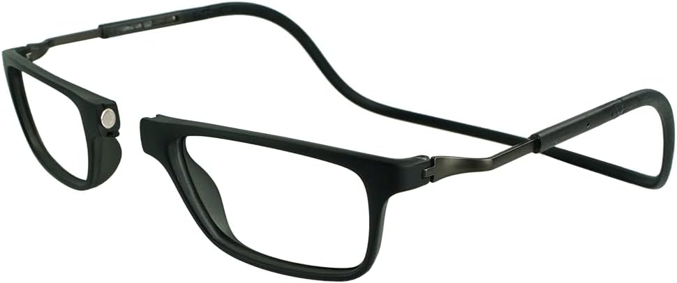 Clic Magnetic Reading Glasses - Adjustable Neck Hanging Readers - Secure Fit with Soft Headband - Bodo (XL-XXL)