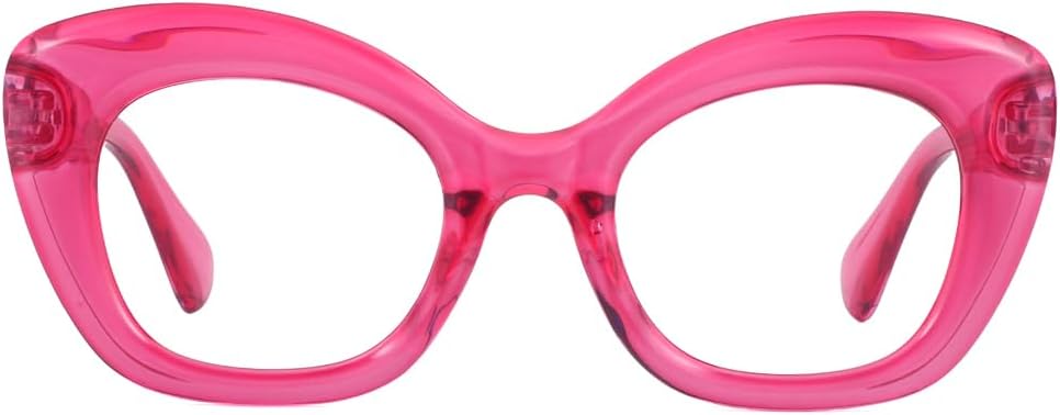 JiSoo Oversized Cat Eye Reading Glasses for Women Funky Cute Readers for Women, Designer Stylish Reading Glasses
