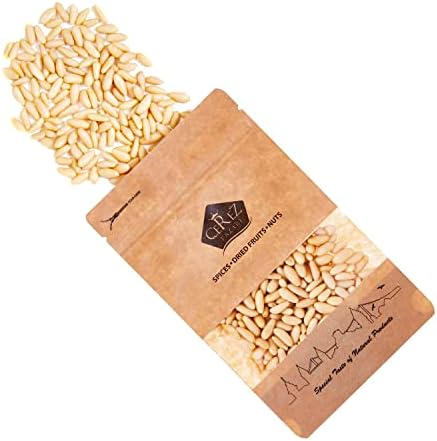 Cerez Pazari World Famous Mediterranean Turkish Pine Nuts, Premium Quality Cam Fistigi, Unsalted Pine Nuts, Natural, Raw, Non-GMO, Resealable Bag, 4 oz.