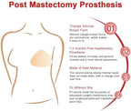 Triangle Silicone Breast Form Mastectomy Prosthesis Concave Bra Enhancer Inserts (1 Piece)