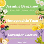 Happy Wax Spring Mix Premium Scented Natural, Non Toxic Soy Wax Melts – 6 Total Oz. of Scented Wax Melts. Includes Jasmine Bergamot, Honeysuckle Yuzu, and Lavender Cactus