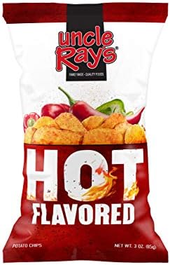 Uncle Ray's Hot Potato Chips - 3 oz. Bag - 12 Pack_AB