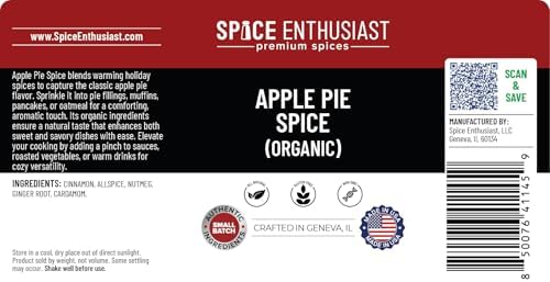 Spice Enthusiast Organic Apple Pie Spice - 3.2 oz
