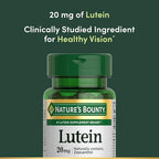 Nature's Bounty Lutein Pills, Eye Health Supplements and Vitamins, Support Vision Health, 20 mg, 40 Softgels
