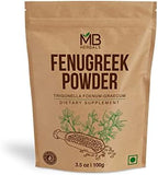 MB Herbals Fenugreek Seeds Powder 3.5 oz | 100 Gram | Organically Grown Fenugreek | Trigonella foenum-graecum Sd. | Methi Powder