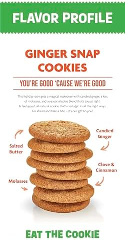Steve & Andy’s Thin, Crispy & Scrumptious Ginger Snap Cookies - Organic & Gluten Free, Non-Gmo, Nut Free, Wheat Free, Soy Free - 1 Box, 5.5 Oz (10 Cookies)