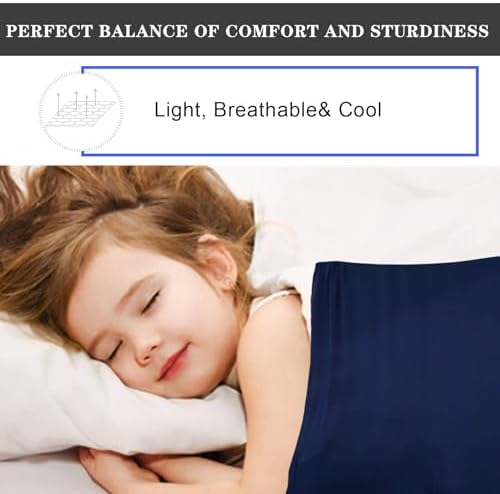 Ntomtuex Sensory Bed Sheet for Compression Reduced Pressure Weighted Blanket to Keep Nice Sleeping Comfortable with Light Breathable Polyester, Lila,38”x60