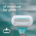 Gillette Venus Extra Smooth Sensitive Disposable Razors for Women with Sensitive Skin, 2 Count