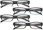 Eyekepper Reading Glasses 4 Pack Fashion Spring Hinge Readers Great Value Quality Glasses Women Reading +1.50