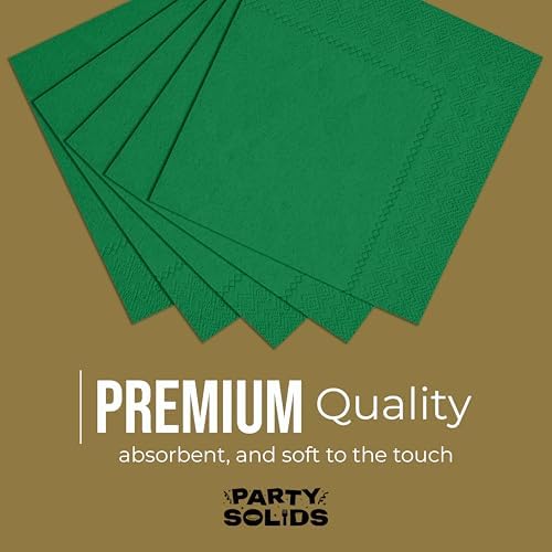 Emerald Green Dinner Napkins Disposable Everyday 50 Pcs 2 Ply Emerald Green Napkins Disposable Paper Everyday For Parties & Party Supplies