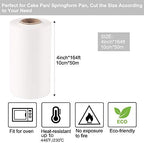 Cake Pan Liner, Nonstick Parchment Paper Liner Roll for Cake Pan, Springform Pan (4in x 164ft)