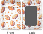 Bolaz Rugby Star Football Mini Front Pocket Wallet Credit Card Holder Slim RFID Blocking Sleeves for Women Men Credit Card Protector