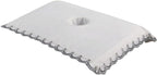 predolo Salon Massage Table Towel Face Pillow Towel with Hole Washable Beauty Bed Sheet Beauty Salon Cover for Beauty SPA, white