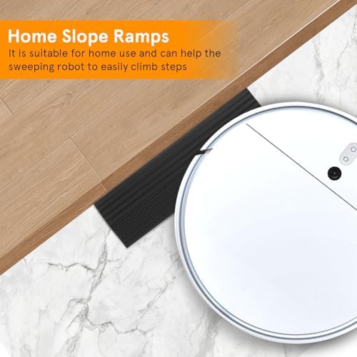 Rubber Threshold Ramp for Home Robot Vacuum Cleaner Indoor Entry Slope Ramp Pad for Low Steps and Doorways