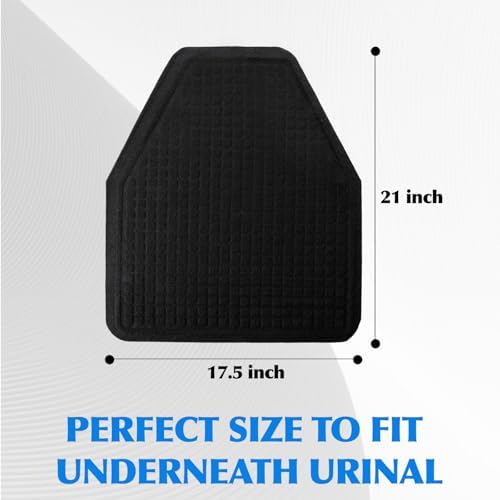 Nuanchu 12 Pack Urinal Mats for Men Bathroom Commercial Urinal Floor Mats Pads for Mens Restroom Non Slip Splash Toilet Bulk Eliminating Bathroom Odor Washable Disposable Large 17.5 x 21 Inch