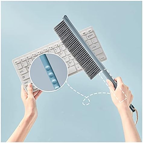 VALGRE Precipitator Soft Cleaning Brush Hair Drafting Brush with Microfiber for Keyboard Home Hotel Bed Car Soft Clothes Anti-Static Dust Brush Set of 2 dust Catcher(B)