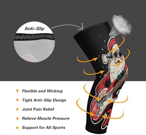 Rocking Santa Christmas Anti-Slip Knee pads padded knee，dancing，football