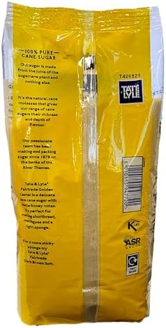 Tate & Lyle Unrefined Golden Caster Fairtrade Sugar 1 kg