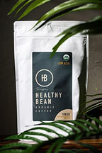 Healthy Bean Coffee Thrive Morning Blend - Whole Bean Low Acid Coffee for Sensitive Stomach, Smooth and Rich Flavor - USDA Organic, Medium Roast Coffee Beans, 11oz
