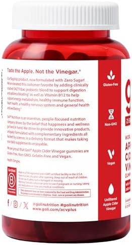 Goli Zero Sugar Trio - World's First 3-in-1 Pre, Post, Probiotic, Apple Cider Vinegar with Vitamin B12 and Probiotics, Ashwagandha & L-Theanine, Vitamin D Gummies, 90 Count (3-Bottle Set)