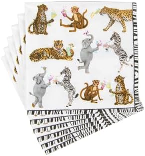 Caspari Cocktails Gone Wild Cocktail Napkins - 20 Per Package 2 PACKS