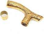 Beautiful Brass & Golden only Handle Head Walking Stick for Men and Women