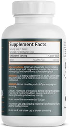 Bronson Biotin 10,000mcg, Supports Healthy Hair, Skin and Nails, Vegetarian, Non-GMO, 360 Tablets