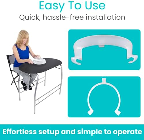 Vive Plate Guard (2 Pack) - Adaptive Equipment No Spill Guards for Eating - One Handed Assistance for Plates, Daily Living Aid for Elderly, Disabled & Parkinsons - Handicap Kitchen Accessories