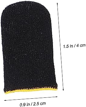 Healifty 10pcs Breathable Nylon Finger Sleeves for Gaming Comfortable Touchscreen Cover for Phones Tablets Reduce Friction Improve Game Performance