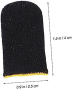 Healifty 10pcs Breathable Nylon Finger Sleeves for Gaming Comfortable Touchscreen Cover for Phones Tablets Reduce Friction Improve Game Performance