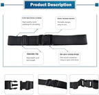 Wheelchair Safety Strap Seat Belt, 31-86"Adjustable Length/ 2" Wide - Black Anti-Slip and Anti-Fall Wheelchair Fixation Belt, Extra Long Size-Suitable for Obese People