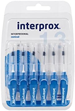 Interprox Interdental Brush blue conical 6 Pieces, pack of 3 (3x 6 pieces)