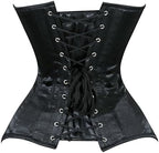 Daisy corsets Women's Daisy Corsets Womens Black Satin Overbust Corset Waist Cincher Bustier & Plus Size