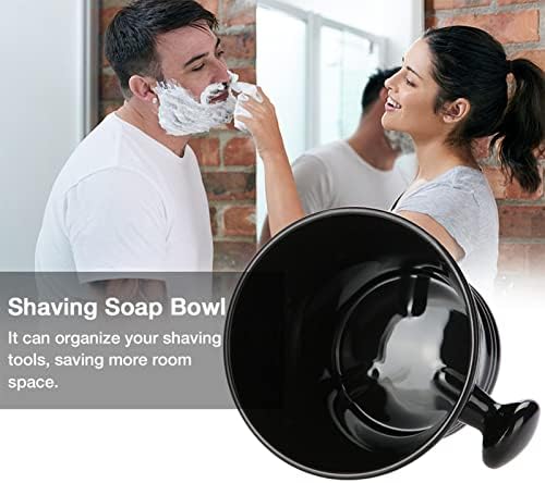 ANGGREK Shaving Soap Bowls, Barber Cup Plastic Shaving Soap Bowl Foam Shaving Soap Cream Bowl Men Shaving Bowl (Zero)