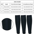 3 Pairs Calf Compression Sleeves for Men And Women Football Leg Sleeve Footless Compression Sock for Running Athlete Cycling (Black, Medium)