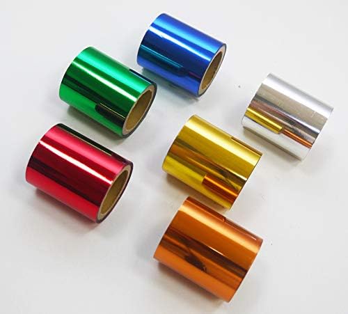 KINGTOOL Hot Foil Stamping Paper, Hot Foil Roll Used with Hot Foil Pen (1.57 inch x197 inch (4cm x 5Meter), Standard Color)
