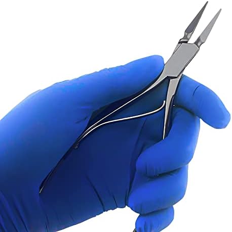 SURGICAL ONLINE Virtus Splinter Forceps 6" Straight Serrated FINE Point, Spring Action